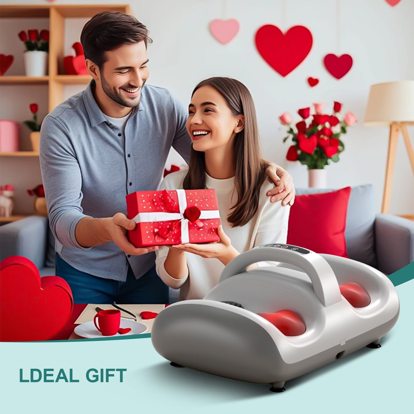 Leg Beauty Machine - Electric Foot Massager, Featuring Light Therapy Function, Adjustable Speed And Direction Control, Designed To Help Relax The Body And Relieve Pain