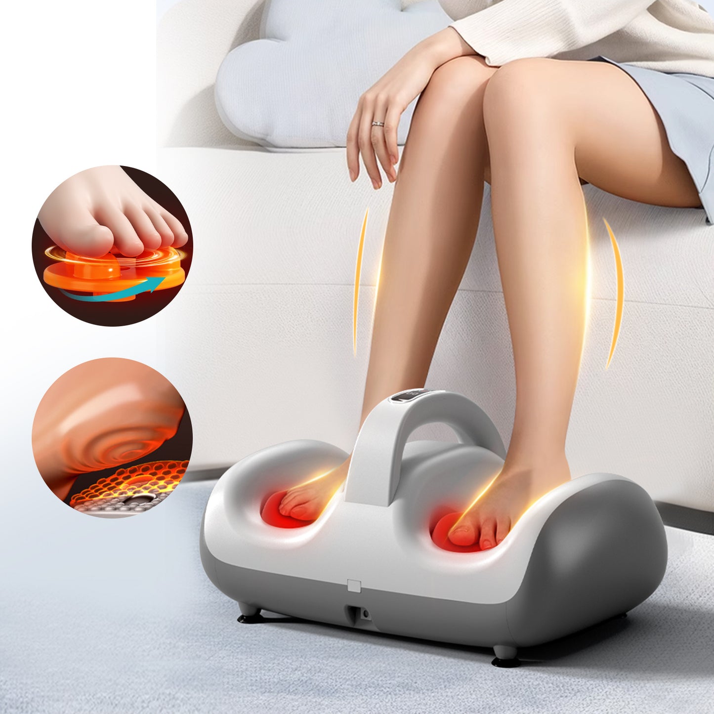 Leg Beauty Machine - Electric Foot Massager, Featuring Light Therapy Function, Adjustable Speed And Direction Control, Designed To Help Relax The Body And Relieve Pain